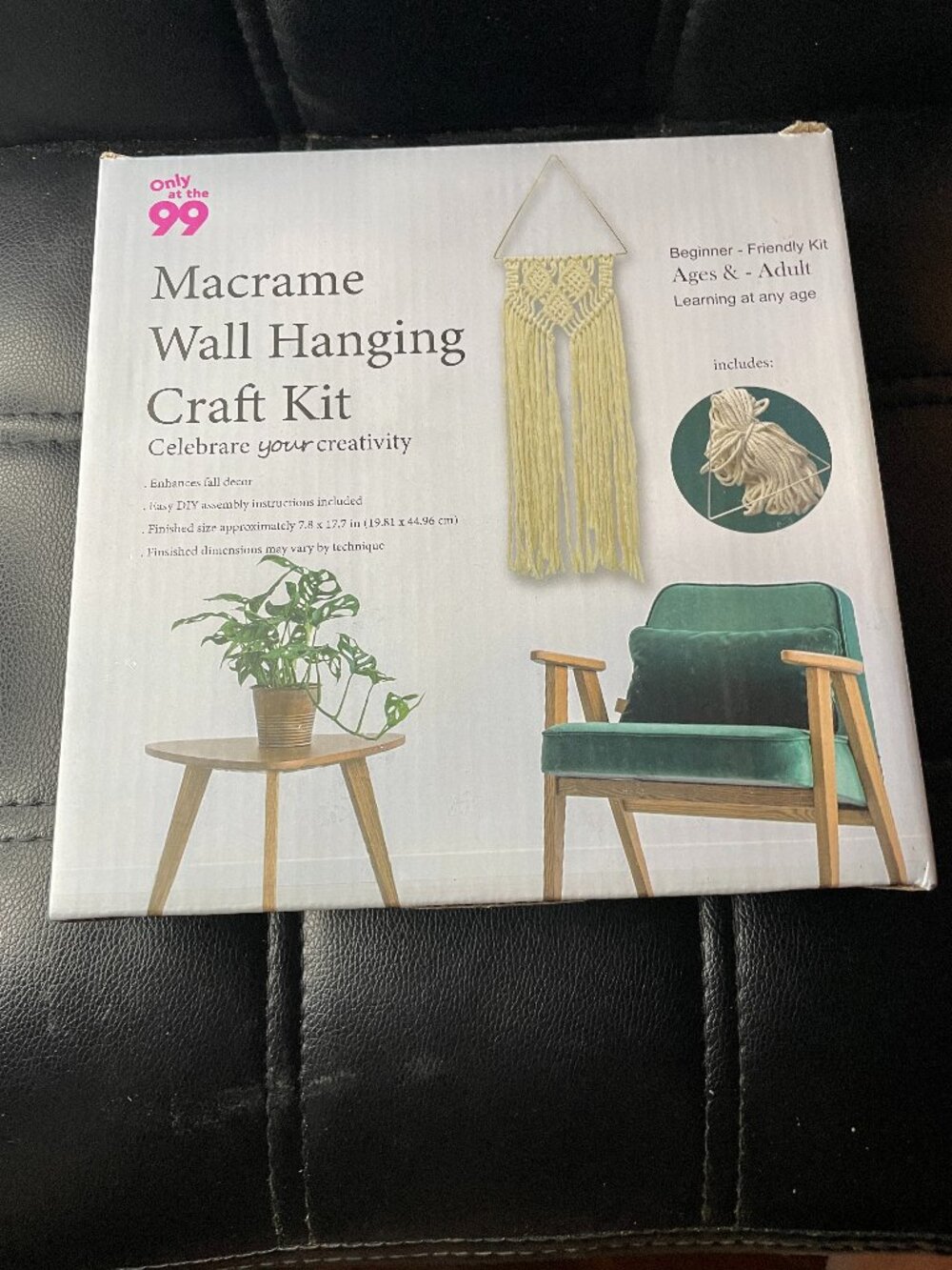 Macrame Wall Hanging Craft Kit-NWT
